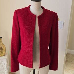Ann Taylor Factory Deep Red Women's Blazer